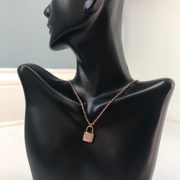 Michael Kors Jewelry - ♦️SOLD♦️ Michael Kors diamond lock necklace