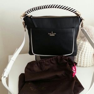 NWT Kate Spade New York Black & White Satchel