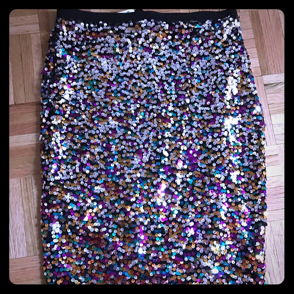 Sequined party skirt