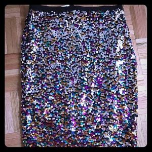 Sequined party skirt