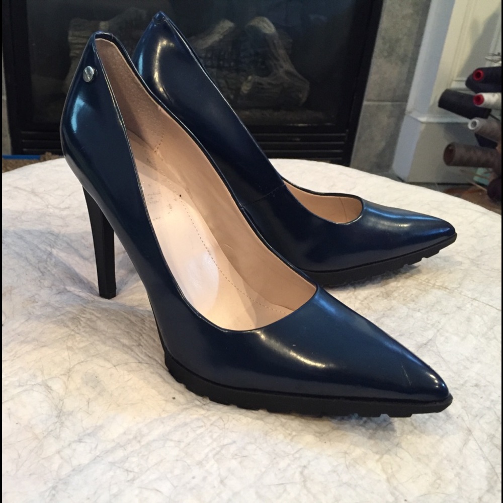 Brand new navy Calvin Klein heels
