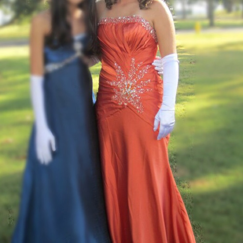Burnt Orange Formal Dress💕
