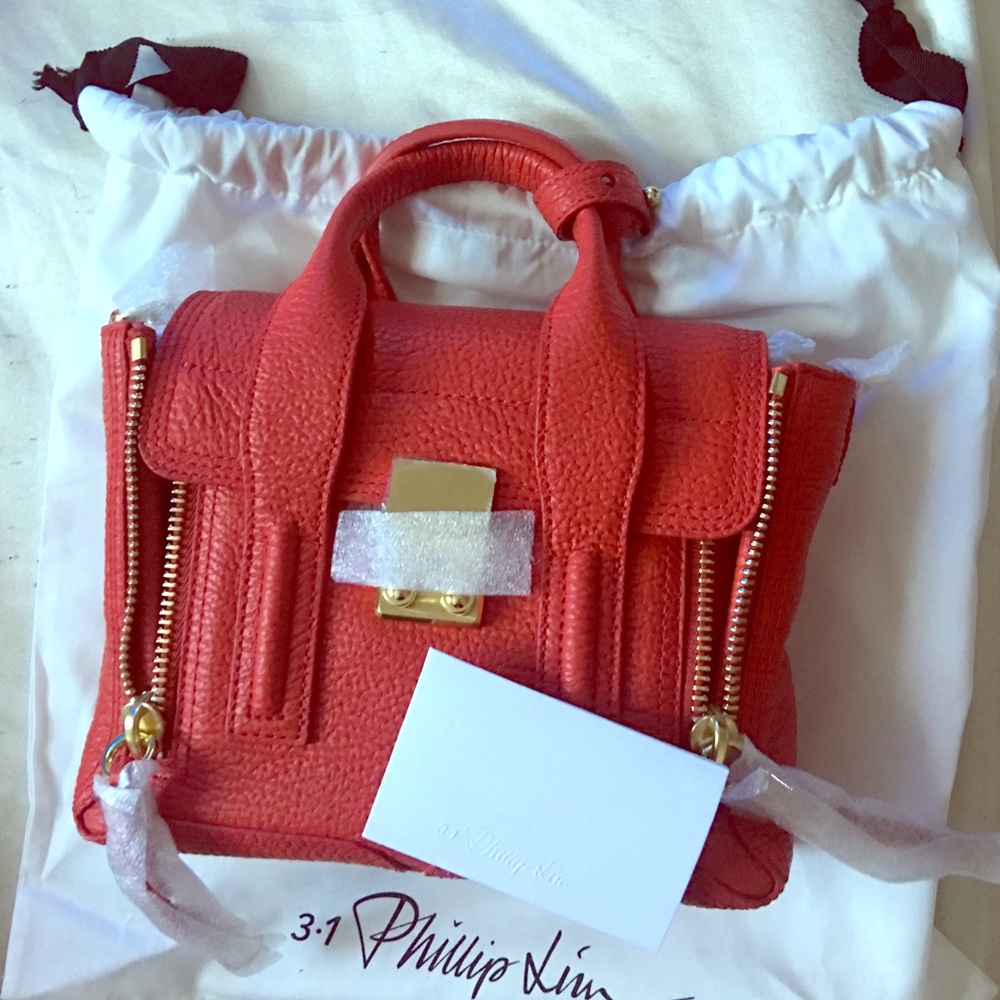 *SOLD* Phillip Lim 3.1 Mini Pashli Red/Gold - BNWT