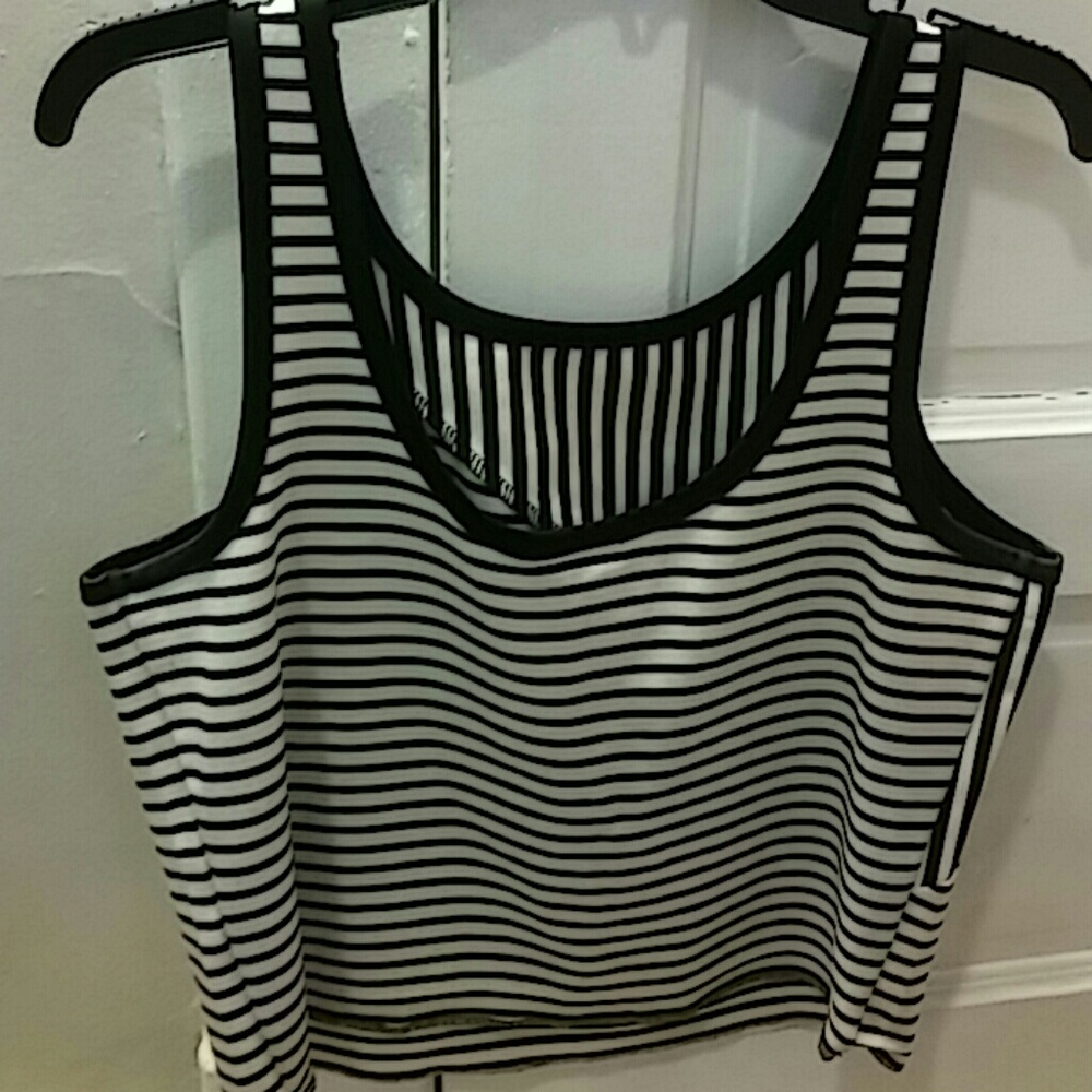 Striped crop top