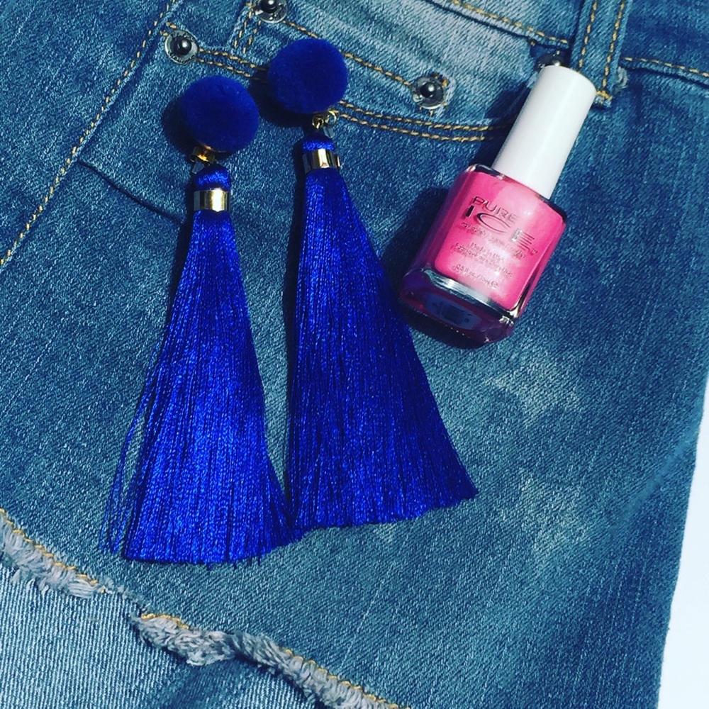 Pom Tassel Earrings