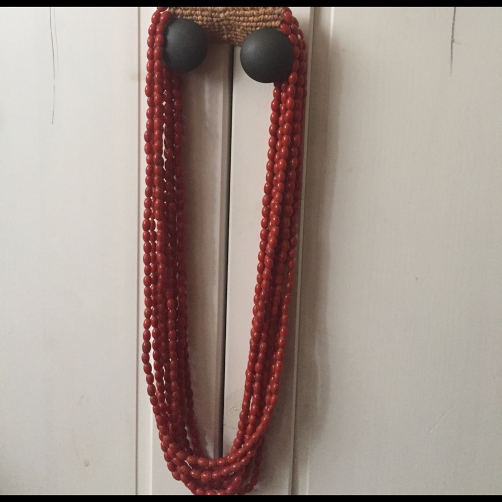 Coral compress bead stone.