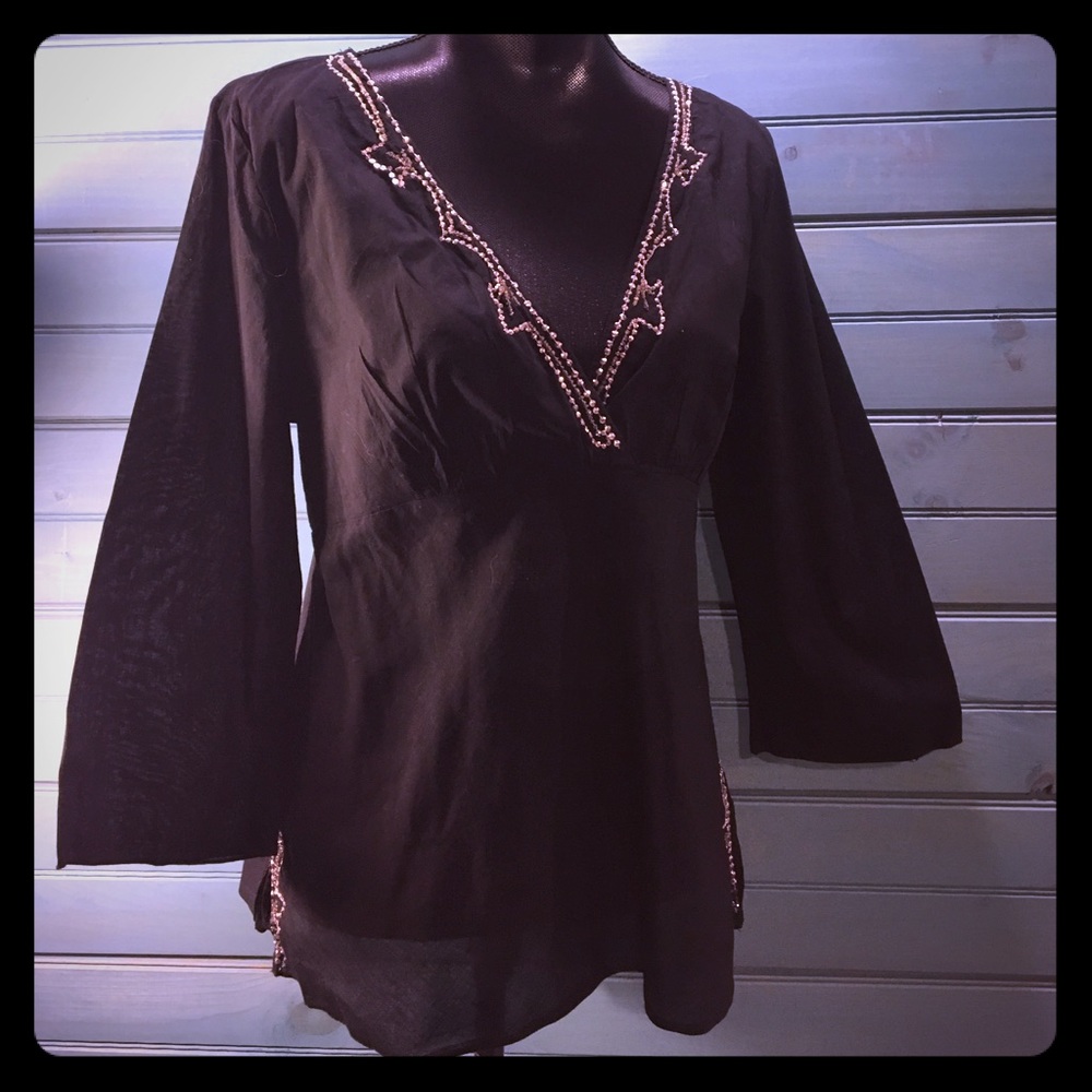 NWT Lavender Star Embellished Tunic Sz XL