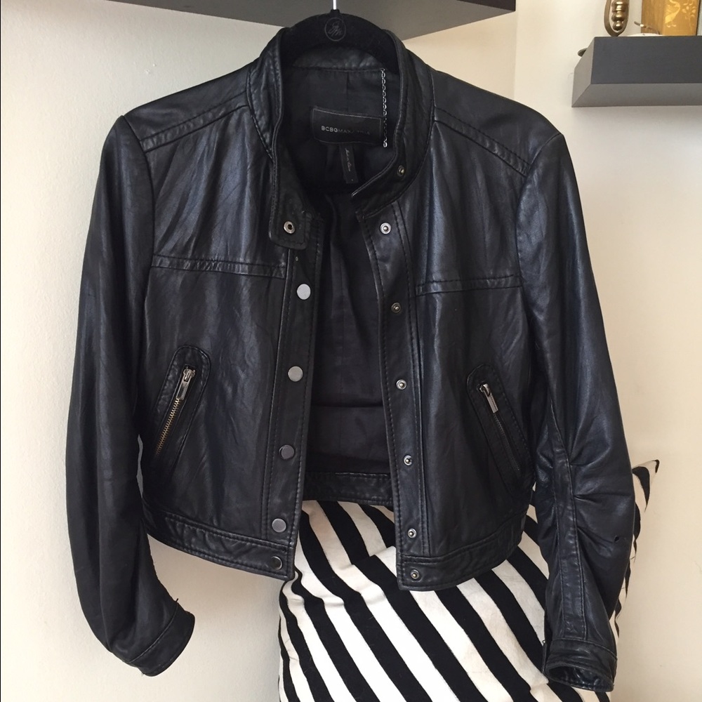 BCBG Maxazria Moto Leather Jacket