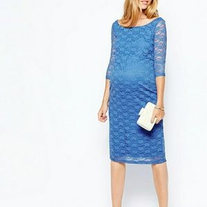 Beautiful maternity blue dress