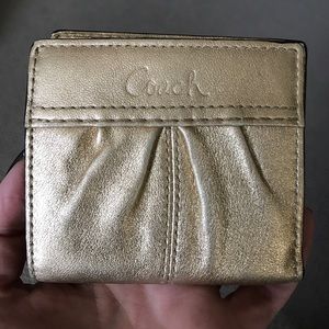 Gold Coach mini wallet!
