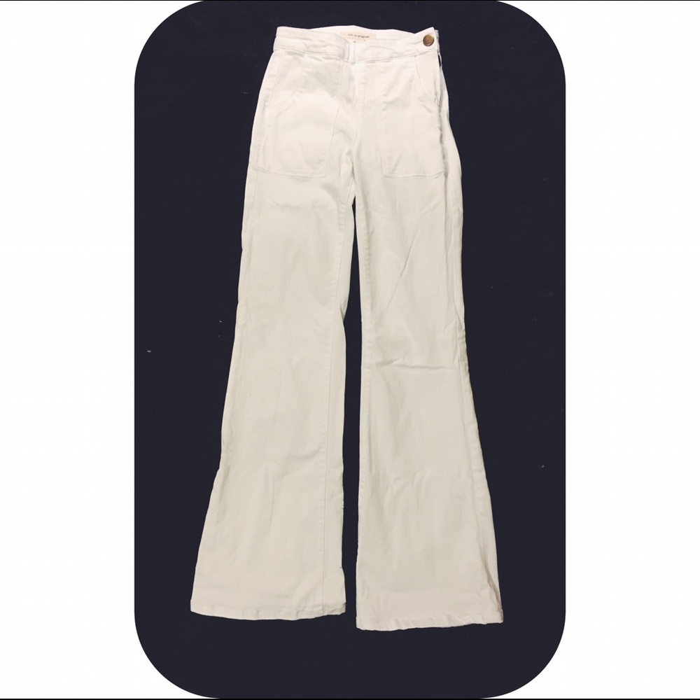 High-Waisted Bootcut Pants