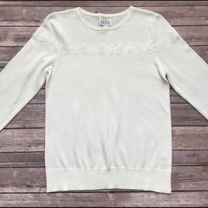 Lace Trim Sweater