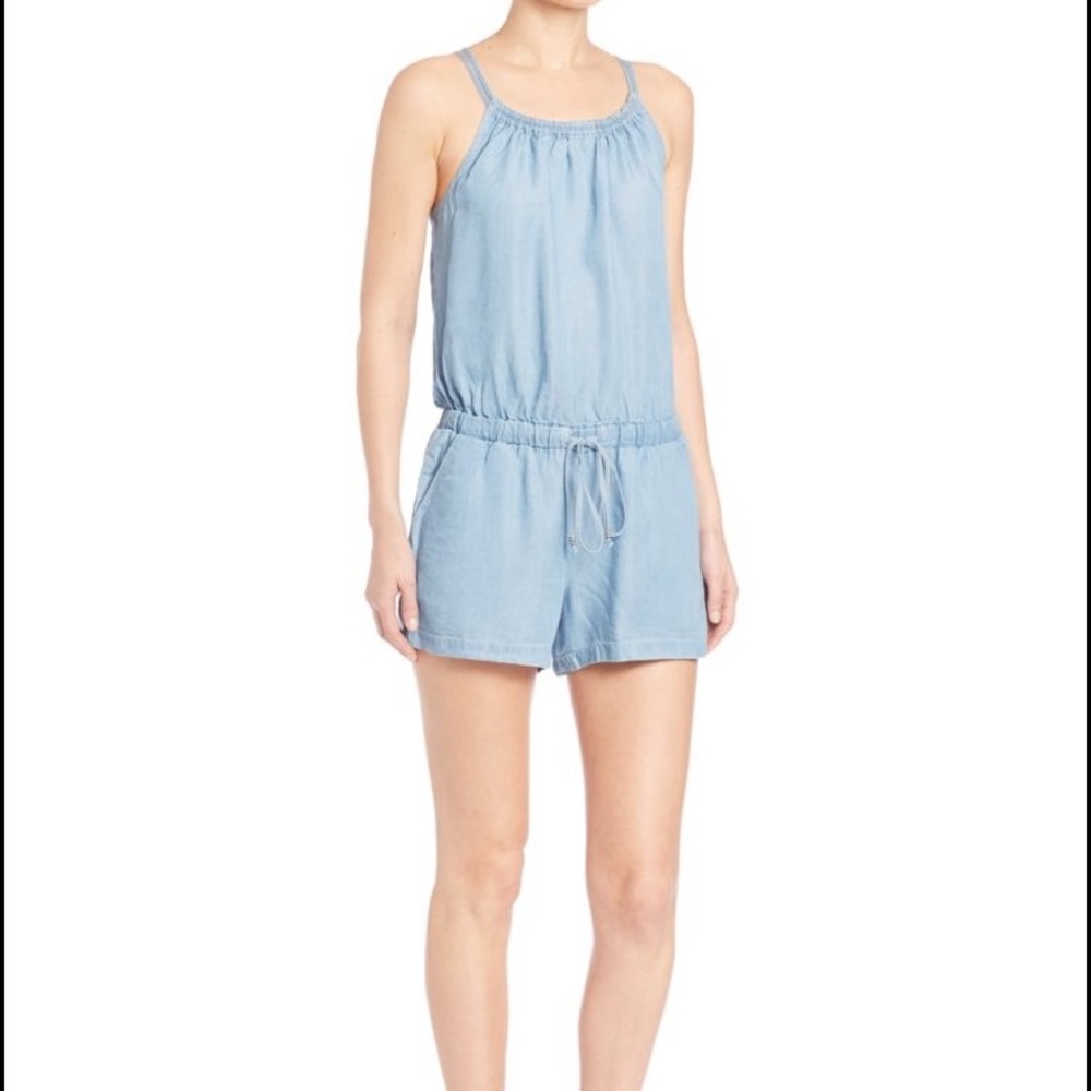 Adorable Splendid Chambray Romper (Like New)