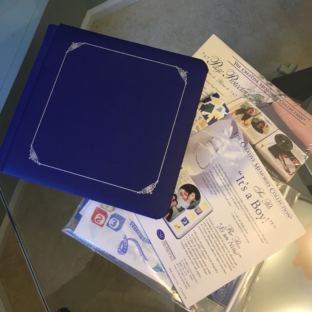 Creative Memories 7x7 Album, snap pack, protectors