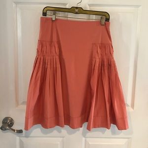 Peach Anthropologie skirt