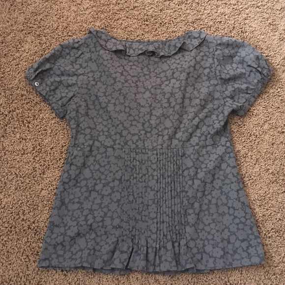 The Limited gray sheer top - S - Picture 6 of 8