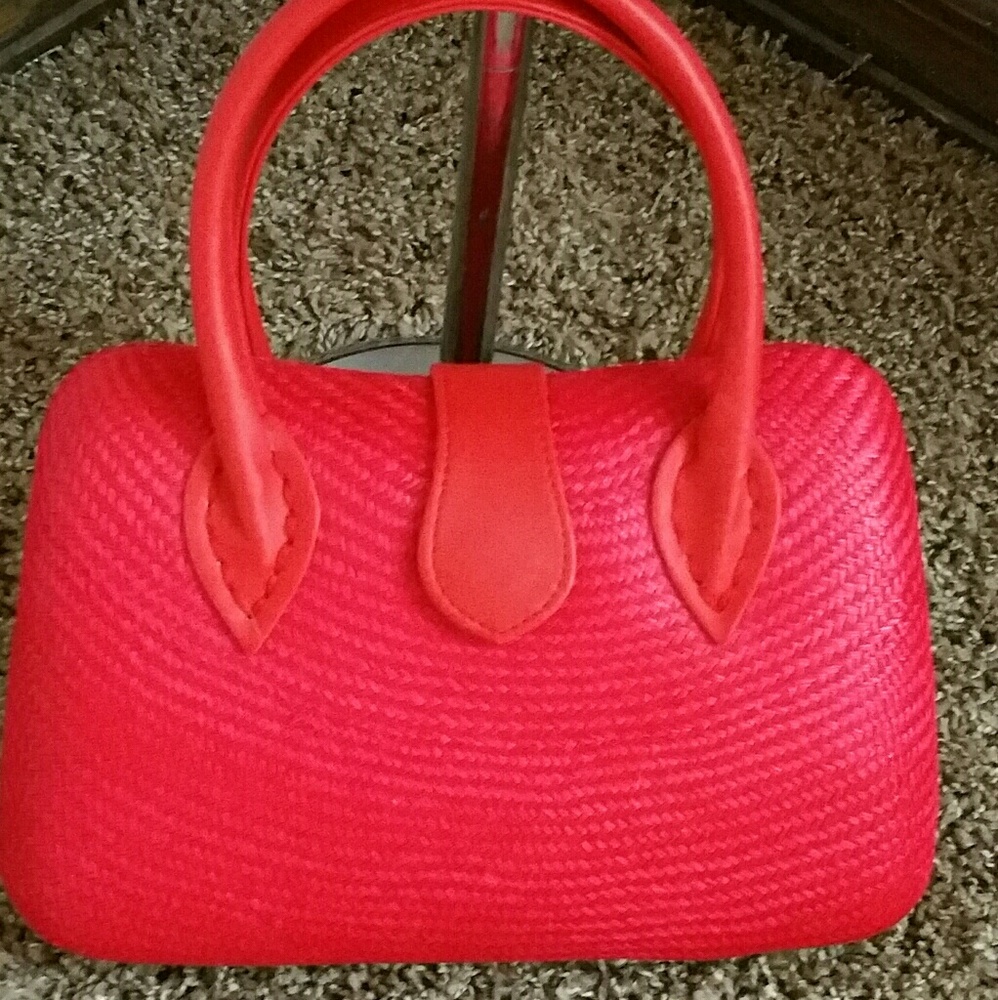 NEW CORAL RED PURSE
