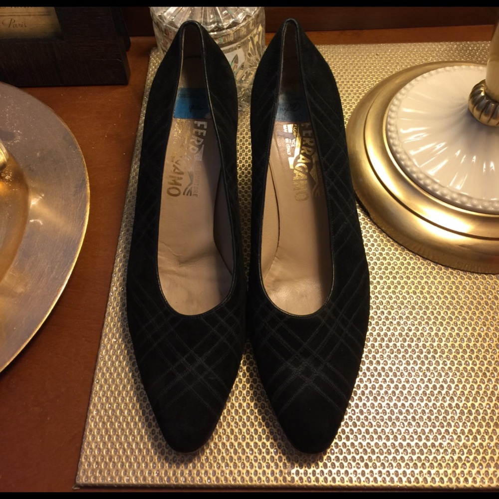 Ferragamo Black Heels