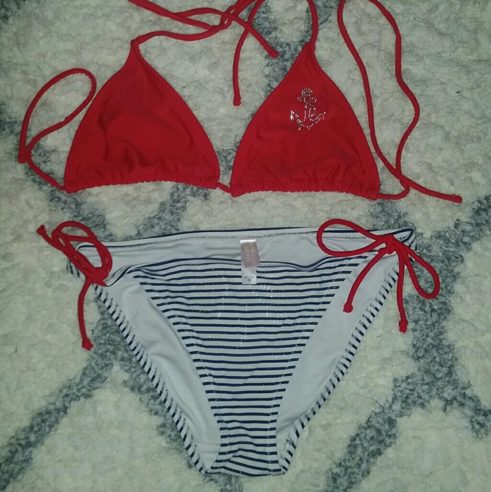 Victoria's Secret Bikini Nautical Theme, EUC