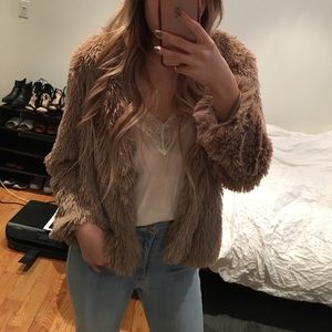 thin fur jacket