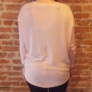 Sweaters - LAST ONE- L- Peach Light Knit Sweater in Pink Sweaters - LAST ONE- L- Peach Light Knit Sweater in Pink