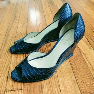 Black Ann Taylor Wedges