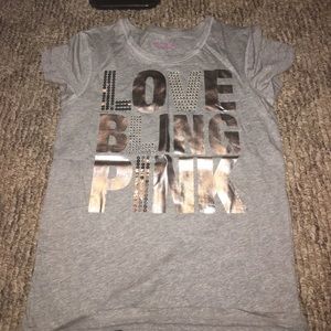 Brand new grey BLING tee