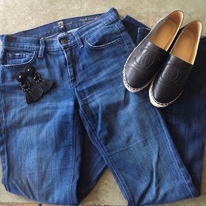 7 for all mankind high-waisted bootcut jeans