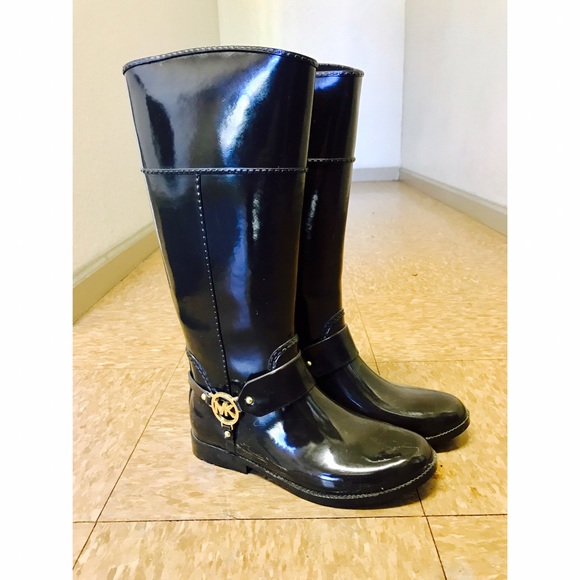 Michael Kors Shoes - Michael Kors Black Fulton Harness Rain Boots