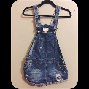 Distressed and Stylish Overalls