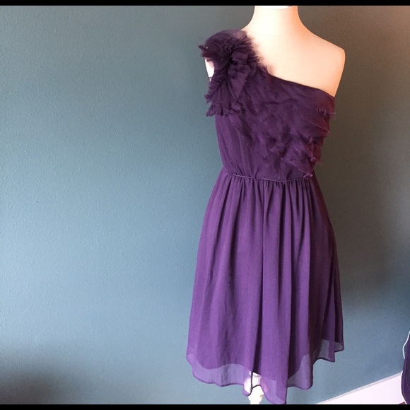 Max & Cleo Dresses & Skirts - Max&Cleo | Plum one shoulder dress
