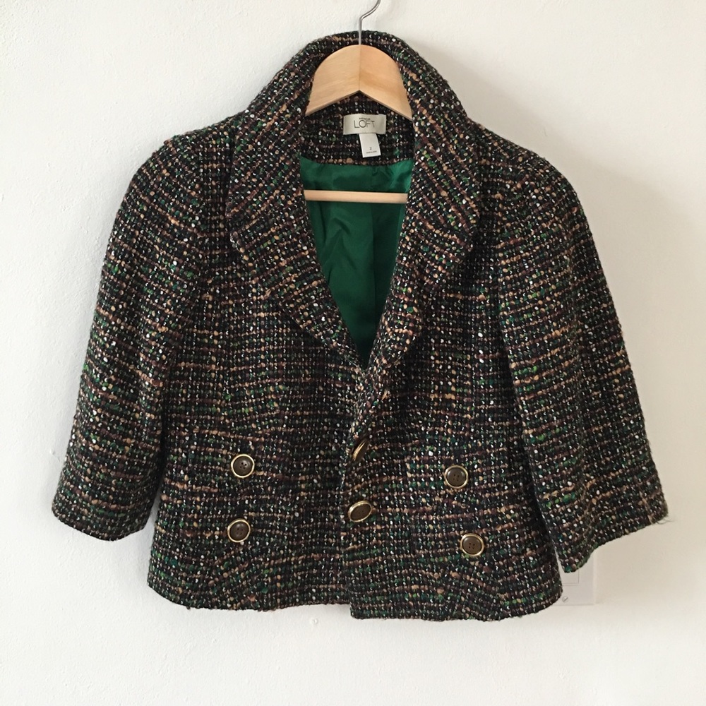 Ann Taylor Loft Cropped Blazer