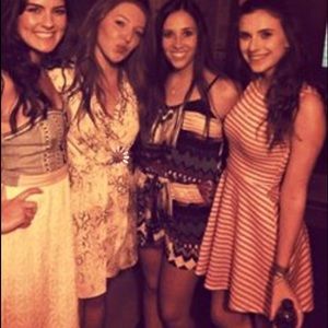 WHITE & RED STRIPPED DRESS