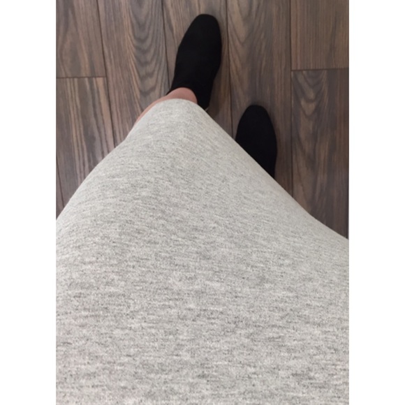 JESS Heather Gray Ribbed Midi Dress - Picture 7 of 8