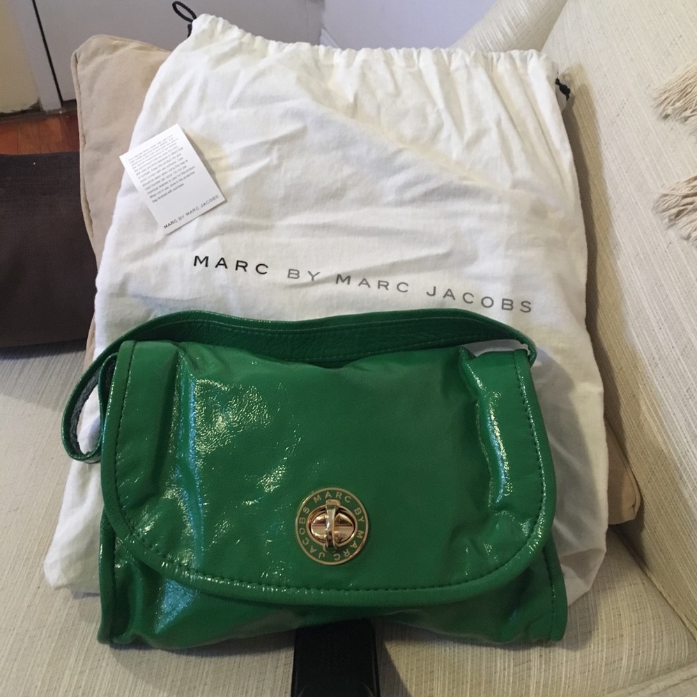 Marc by Marc Jacobs vibrant green leather bag