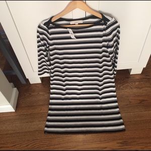 Loft NWT Striped swing dress
