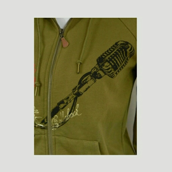 Hollaback Hoodie Jacket with Retro Mic Graphics - Picture 6 of 7