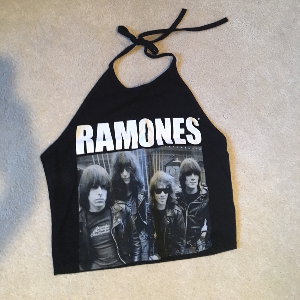 Forever 21 Ramones Crop Halter