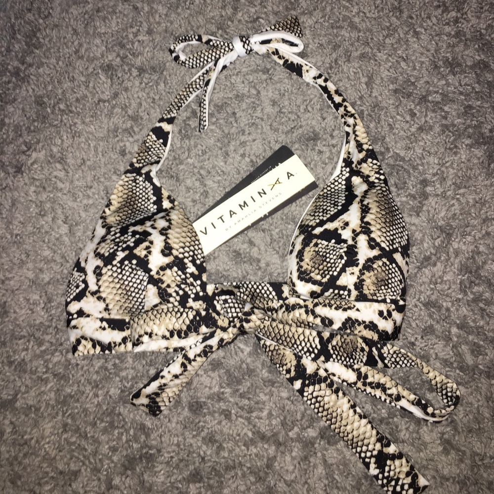 SOLD*** Vitamin A snakeskin wrap bikini