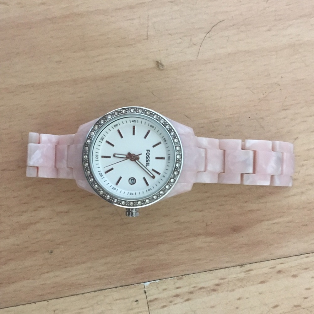 Pink Fossil Watch