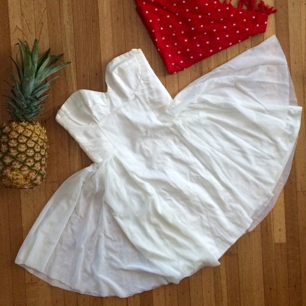 Asos Strapless Skater Dress