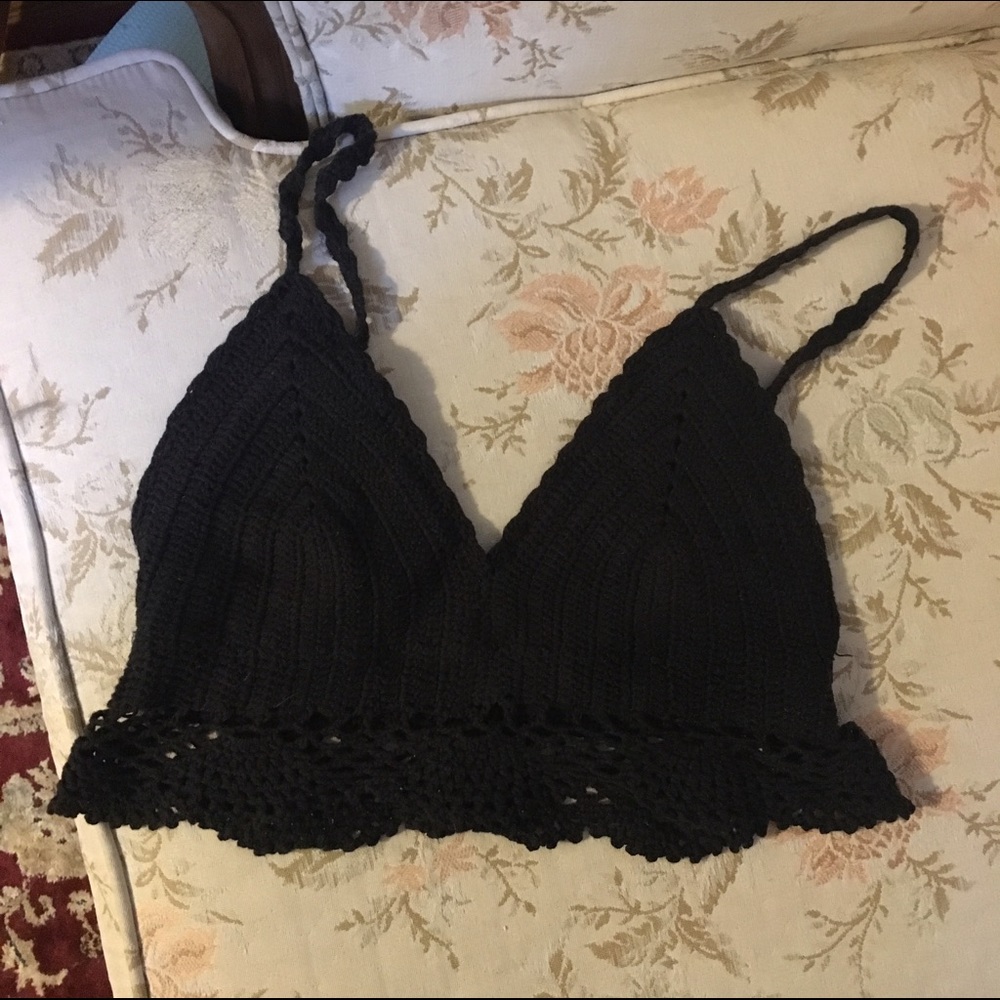 Black Crochet Bralette from Utban Outfitters