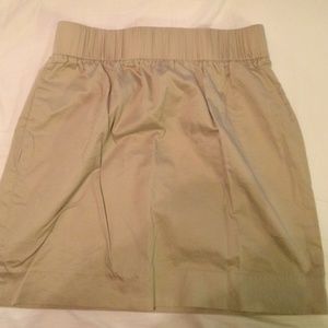 J. Crew khaki mini skirt