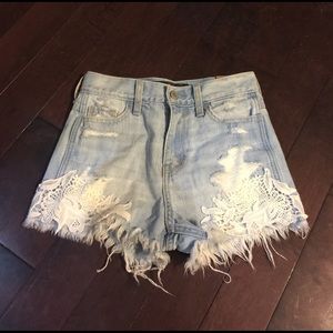 Holister high waisted shorts
