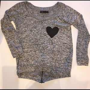 John Eshaya Heart zip Sweater