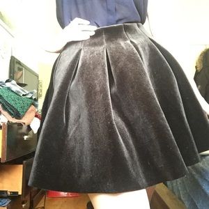 Lauren Conrad Runway Black Velvet Skirt!