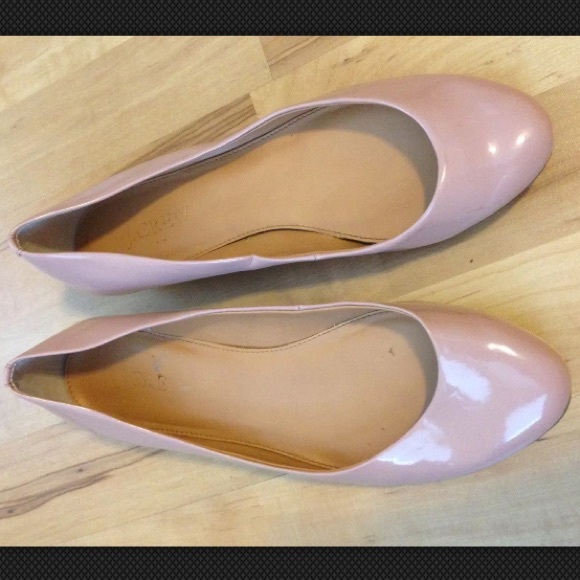 J. Crew "Janey" Ballet Flats, gold heel, size 6.5 - Picture 2 of 4