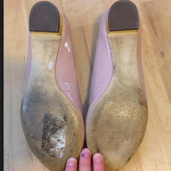 J. Crew "Janey" Ballet Flats, gold heel, size 6.5 - Picture 4 of 4