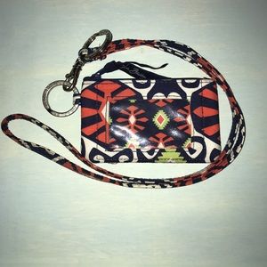 Vera Bradley ID wallet lanyard