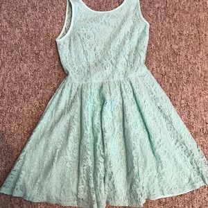 Mint Green Lace Dress